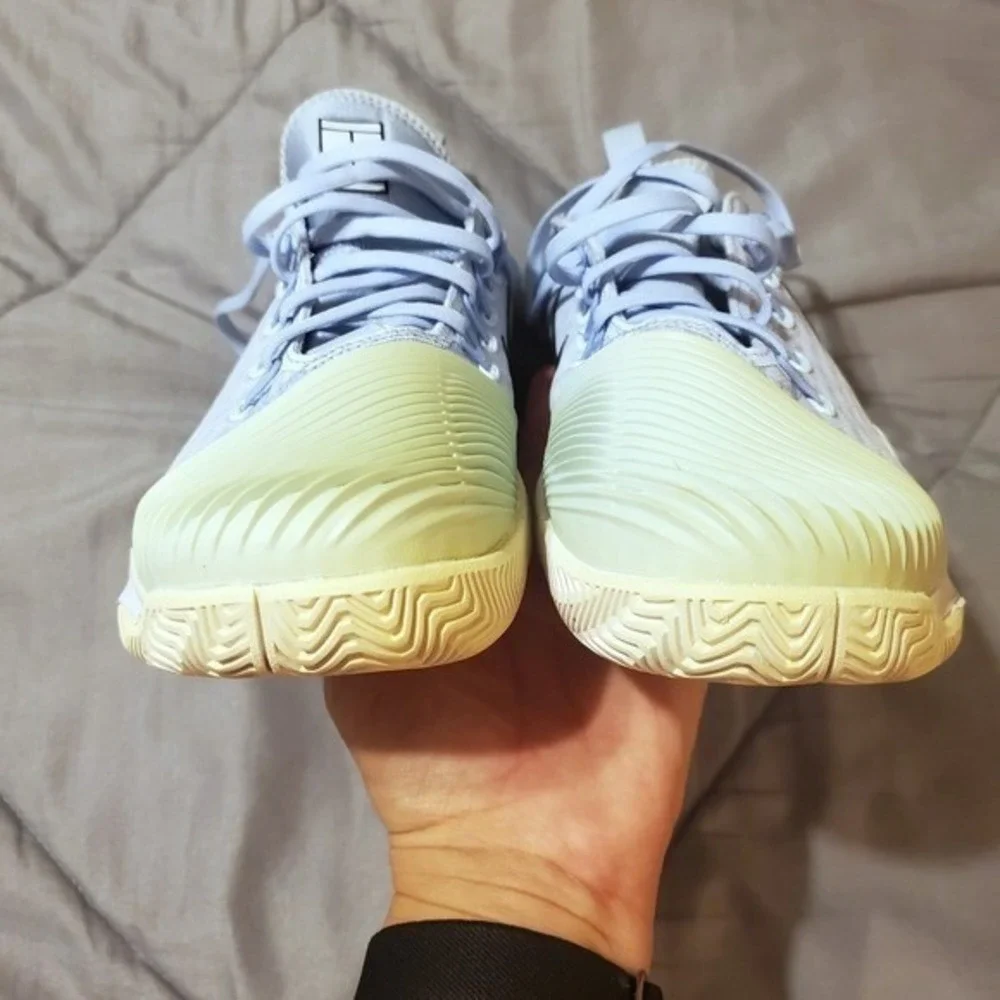 Nike Air Zoom Ultra React Women Tennis Shoes White Light Blue Peach Size 9 - Picture 5 of 8